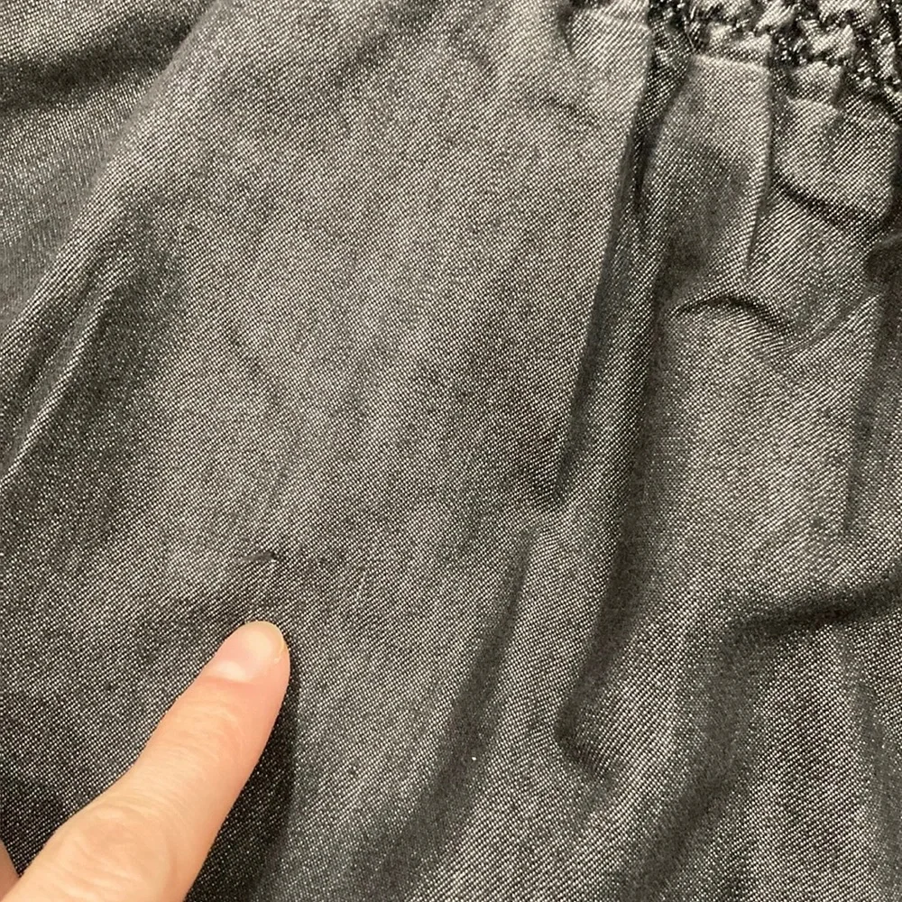 Cato Dark Denim Adjustable Spaghetti Strap Romper  Medium - Picture 11 of 16